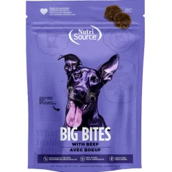 NutriSource Big Bites with Beef Treats For Dogs (14 oz)