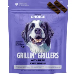 NutriSource Grillin' Grillers with Beef Chewy Dog Treats