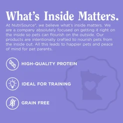 NutriSource Little Bites Grain Free with Turkey Dog Treats, 6-oz
