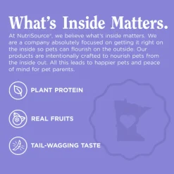 NutriSource Nutty Butter Bites with Almond Butter & Cranberry Soft & Chewy Dogs Treats (6 oz)