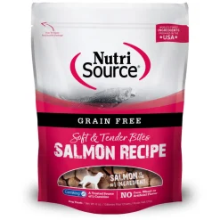 NutriSource Soft & Tender Grain Free Salmon Recipe Dog Treats (6 oz)