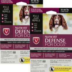 Nutri-Vet Flea & Tick Defense for Large Dogs 33-66 lbs