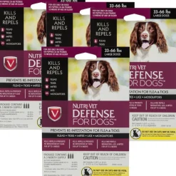 Nutri-Vet Flea & Tick Defense for Large Dogs 33-66 lbs