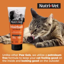 Nutri-Vet Hairball Cat Paw-Gel Chicken Flavor, 3-oz
