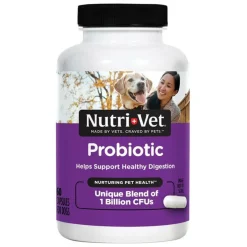 Nutri-Vet Probiotic Digestive Supplement for Dogs (60 capsules)