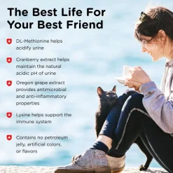 Nutri-Vet Uri-Ease Cat Paw-gel Urinary Supplement Salmon Flavored, 3-oz