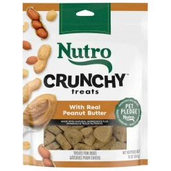 Nutro Crunchy Biscuits with Real Peanut Butter Treats For Dogs