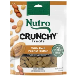 Nutro Crunchy Biscuits with Real Peanut Butter Treats For Dogs