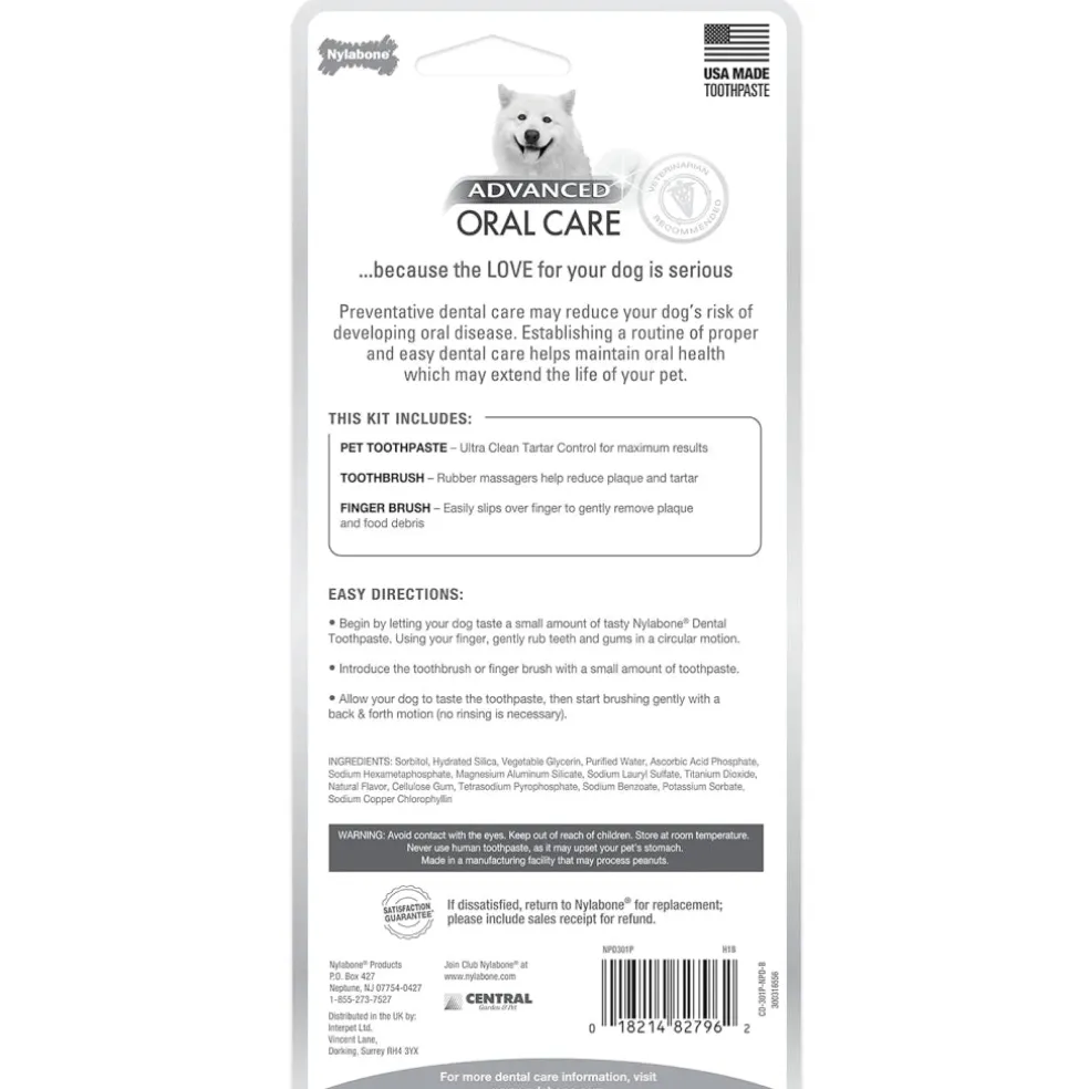 Nylabone Advanced Oral Care Dog Dental Kit