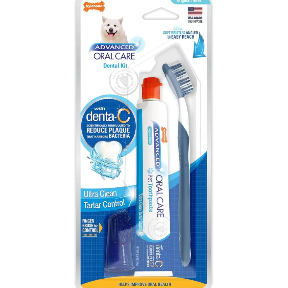 Nylabone Advanced Oral Care Dog Dental Kit