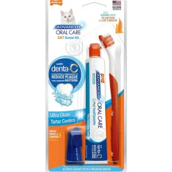 Nylabone Advanced Oral Care Original Flavor Cat Dental Kit, 3 count