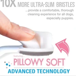 Nylabone Advanced Oral Care Puppy Dental Kit with Pillowy Soft-Bristle Toothbrush & Peanut Butter Toothpaste