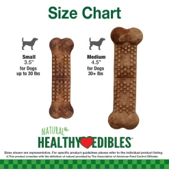 Nylabone Healthy Edibles Meaty Center Beef Flavor Natural Dog Treats