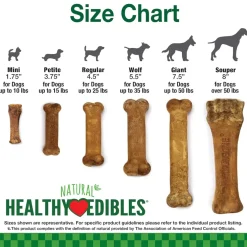 Nylabone Healthy Edibles Natural Long Lasting Roast Beef Flavor Dog Chew Treats