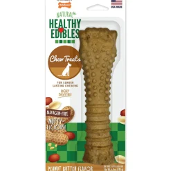 Nylabone Healthy Edibles Natural Long Lasting Peanut Butter Flavor Dog Treats - X-Large/Souper (1 ct)