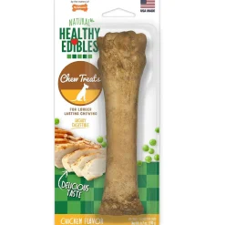 Nylabone Healthy Edibles Natural Long Lasting Chicken Flavor Dog Chew Treat