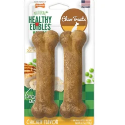Nylabone Healthy Edibles Natural Long Lasting Chicken Flavor Dog Chew Treat