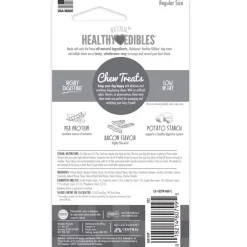 Nylabone Healthy Edibles Natural Long Lasting Bacon Flavor Dog Chew Treats
