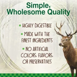 Nylabone Healthy Edibles WILD Natural Long Lasting Venison Antler Dog Chew Treats - Medium/Wolf, 10-count