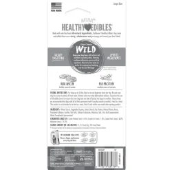 Nylabone Healthy Edibles WILD Natural Long-Lasting Bison Flavor Bone Chew Treats for Dogs