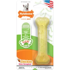 Nylabone Moderate Flexi Chew Chicken Flavor Dog Toy