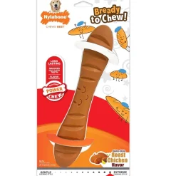 Nylabone Power Chew Baguette Dog Toy Roast Chicken Flavor, Large