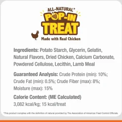 Nylabone Power Chew Chicken Flavored Knuckle Bone & Pop-In Treat Toy Combo Dog Chew Toy