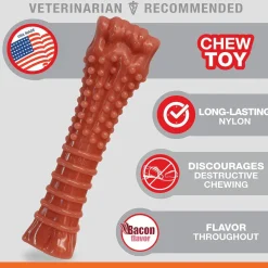 Nylabone Power Chew Durable Dog Toy Bacon Flavor