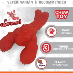 Nylabone Power Chew Lobster Dog Toy, Red