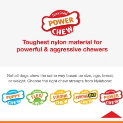 Nylabone Power Chew Monster Bone Big Dog Chew Toy Chicken, XX-Large