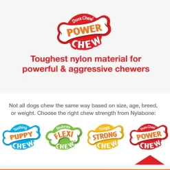 Nylabone Power Chew Rolling Dog Toy, Blue, Large/Giant