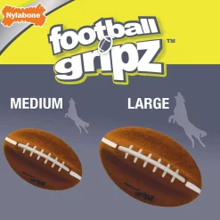Nylabone Power Play Football Gripz Dog Toy