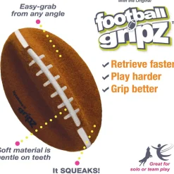 Nylabone Power Play Football Gripz Dog Toy
