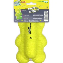 Nylabone Power Play Tennis Teddy Gripz Bear Dog Toy, Medium/Wolf