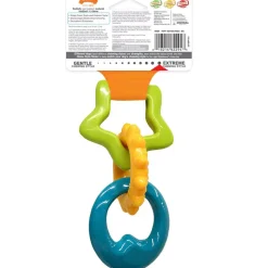 Nylabone Puppy Power Chew Teething Toy Rings Dogs Bacon Flavor, Small