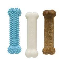 Nylabone Puppy Triple Pack Treat & Chew for Puppies - Variety Pack