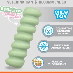 Nylabone Sensory Material Puppy Teething Stick Peanut Butter Flavor, Small