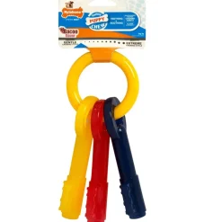 Nylabone Teething Keys Puppy Chew Bacon Flavored Dog Toy