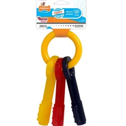 Nylabone Teething Keys Puppy Chew Bacon Flavored Dog Toy