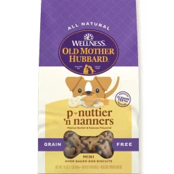 Old Mother Hubbard Grain-Free Mini P-Nuttier 'N Nanners Peanut Butter & Banana Flavored Dog Treats, 16-oz