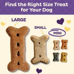 Old Mother Hubbard Grain-Free Mini P-Nuttier 'N Nanners Peanut Butter & Banana Flavored Dog Treats, 16-oz