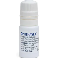 OphtHAvet Ophthalmic Eye Lubricant for Dogs & Cats, 10-ml (Solution)
