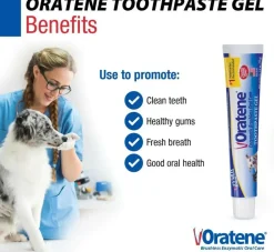 Oratene Brushless Maintenance Toothpaste Gel for Dogs & Cats (2.5oz)