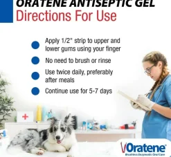 Oratene Brushless Oral Gel for Dogs & Cats (1oz)