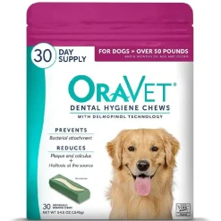 ORAVET Dental Hygiene Chews For Large Dogs over 50 lbs