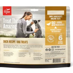 ORIJEN Free Run Duck Grain-Free High-Protein Freeze Dried Dog Treats, 3.25-oz bag