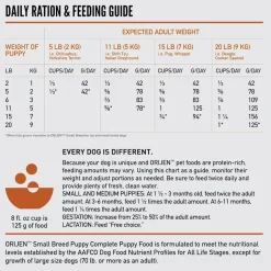 ORIJEN Grain-Free High-Protein Small Breed Puppy Dry Dog Food, 4-lb