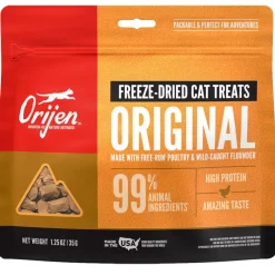 ORIJEN Original Freeze Dried Grain-Free High-Protein Raw Animal Ingredients Cat Treats, 1.25-oz bag