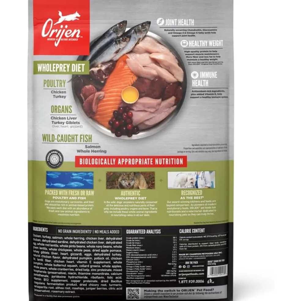 ORIJEN Senior Grain-Free High-Protein Dry Dog Food