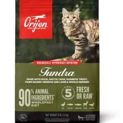 ORIJEN Tundra Grain-Free High-Protein Premium Dry Cat Food, 4-lb